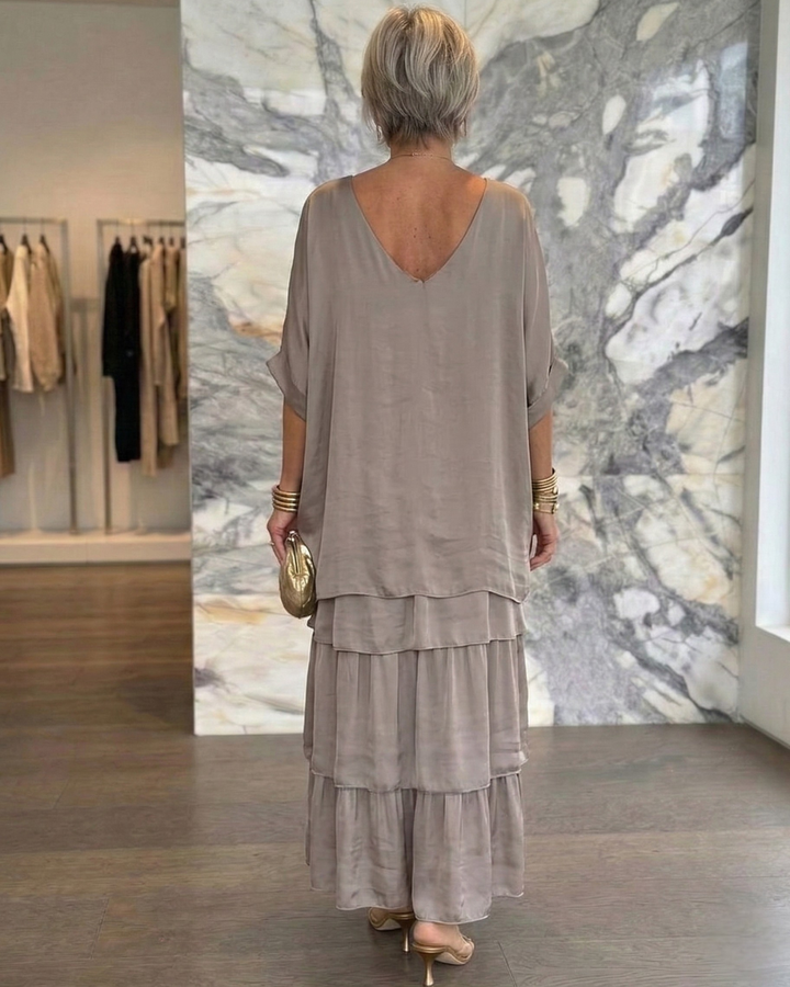 Lara | Abito Maxi Elegante Fluttuante