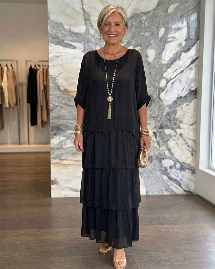 Lara | Abito Maxi Elegante Fluttuante