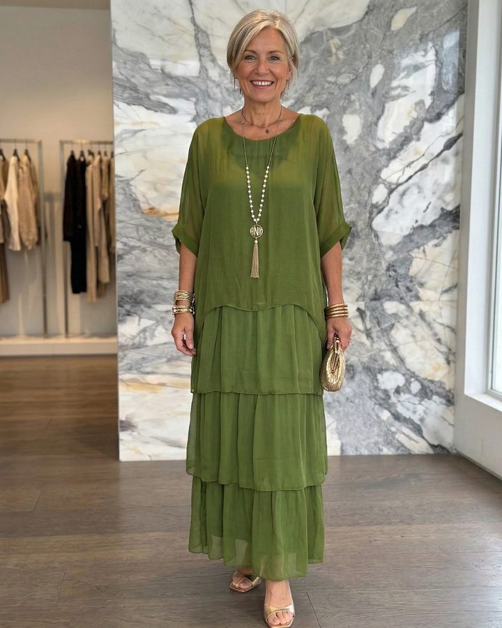 Lara | Abito Maxi Elegante Fluttuante