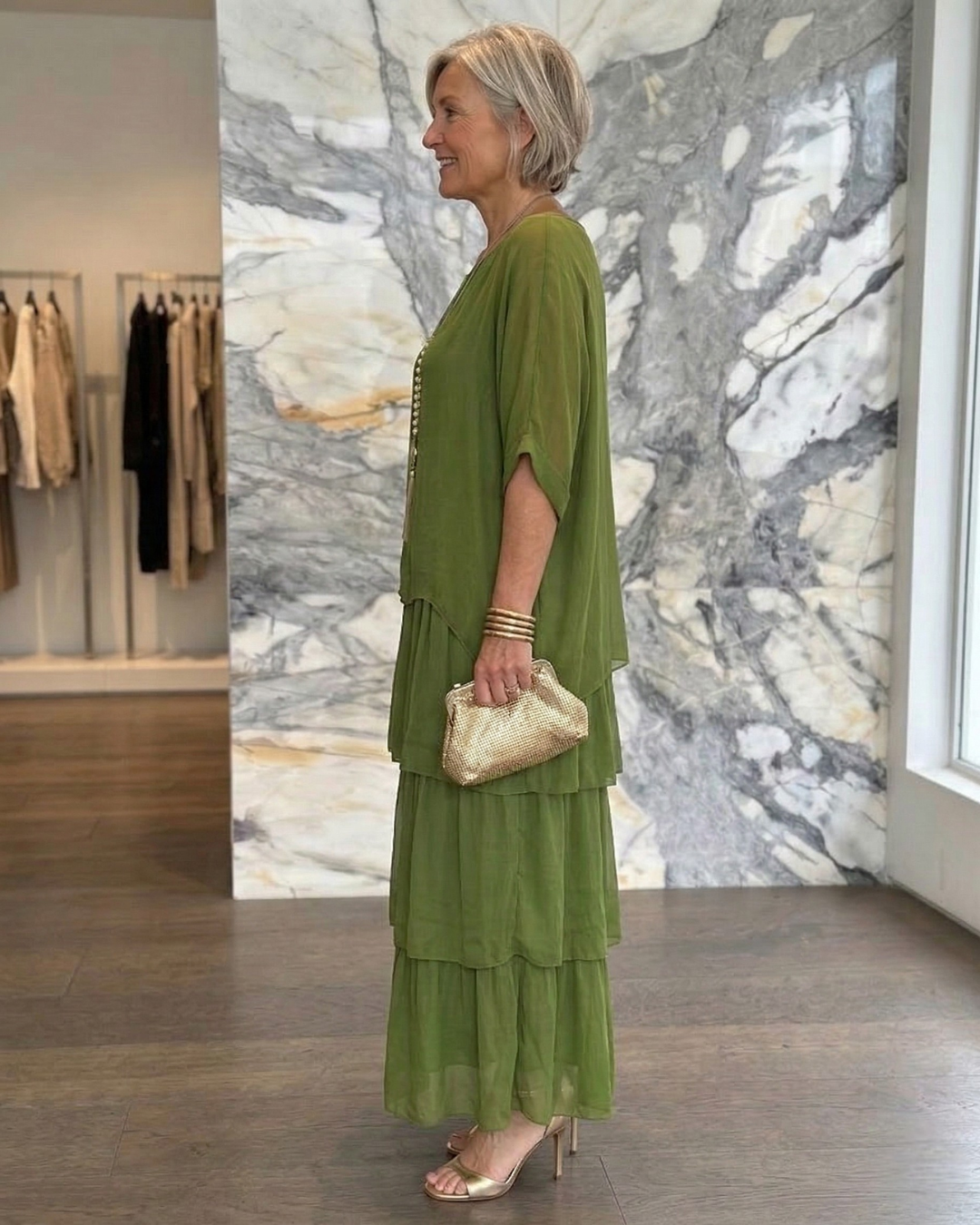 Lara | Abito Maxi Elegante Fluttuante