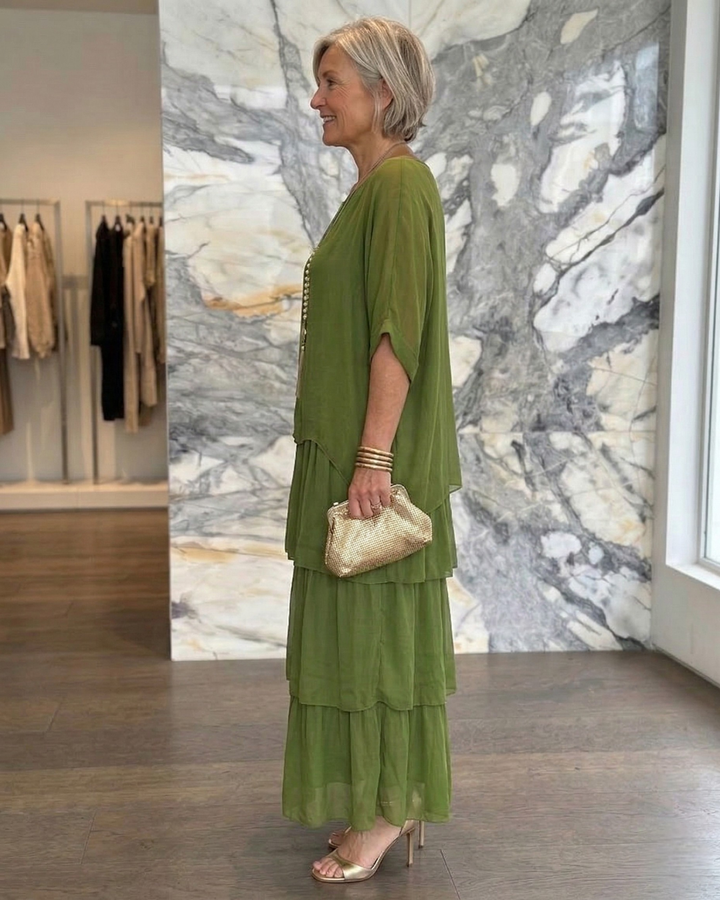 Lara | Abito Maxi Elegante Fluttuante