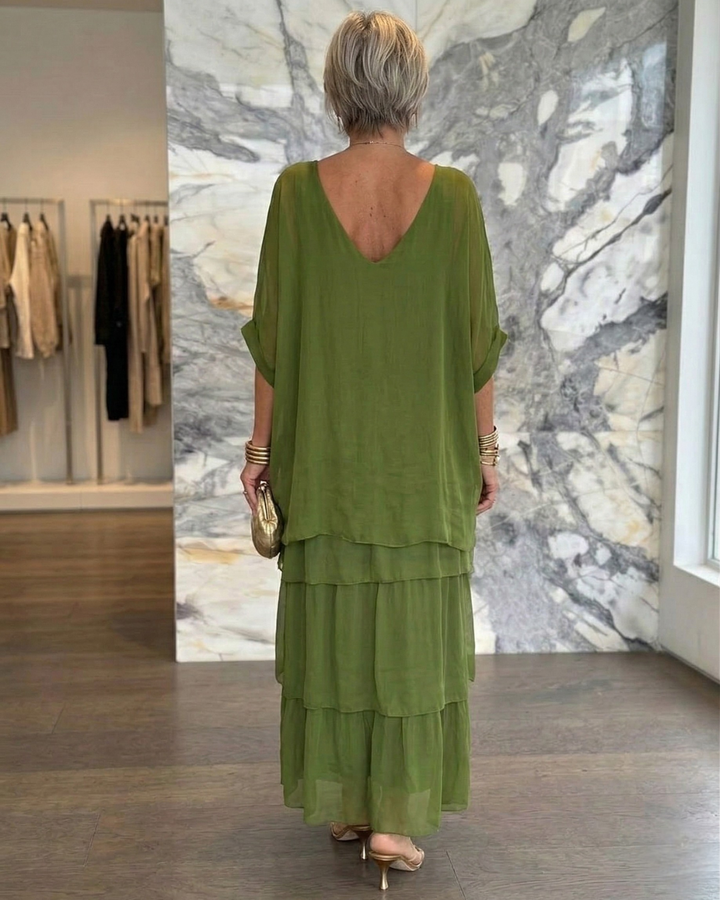 Lara | Abito Maxi Elegante Fluttuante