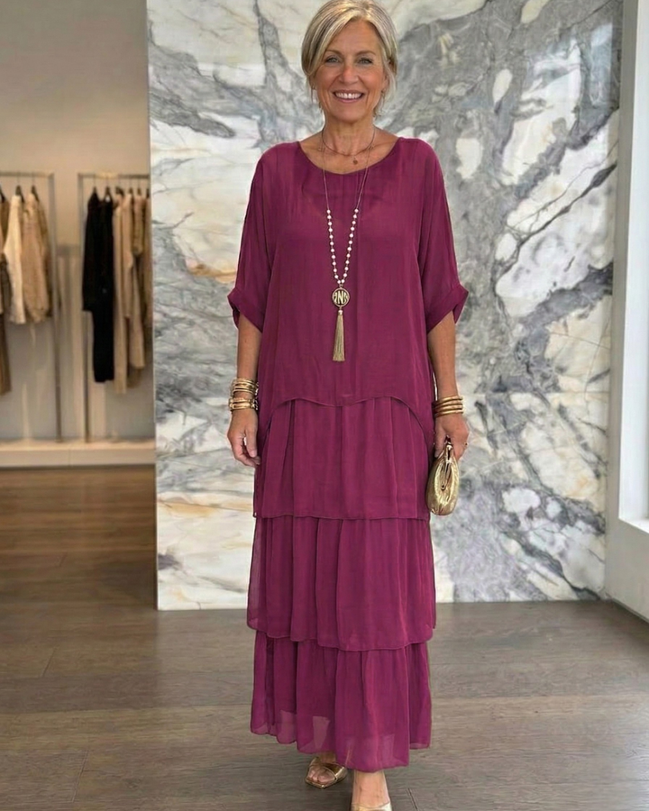 Lara | Abito Maxi Elegante Fluttuante