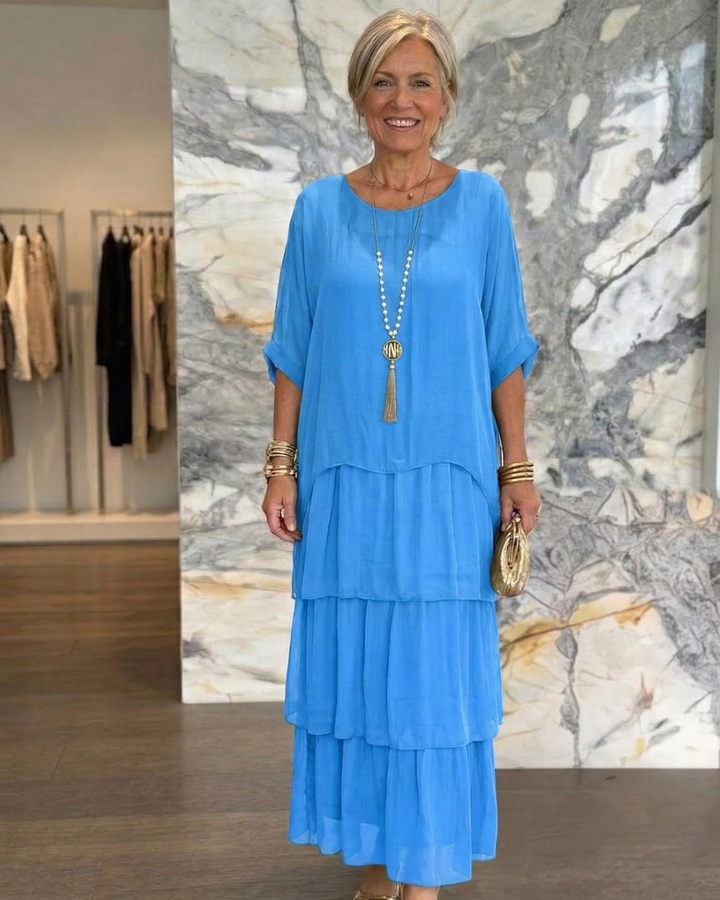 Lara | Abito Maxi Elegante Fluttuante