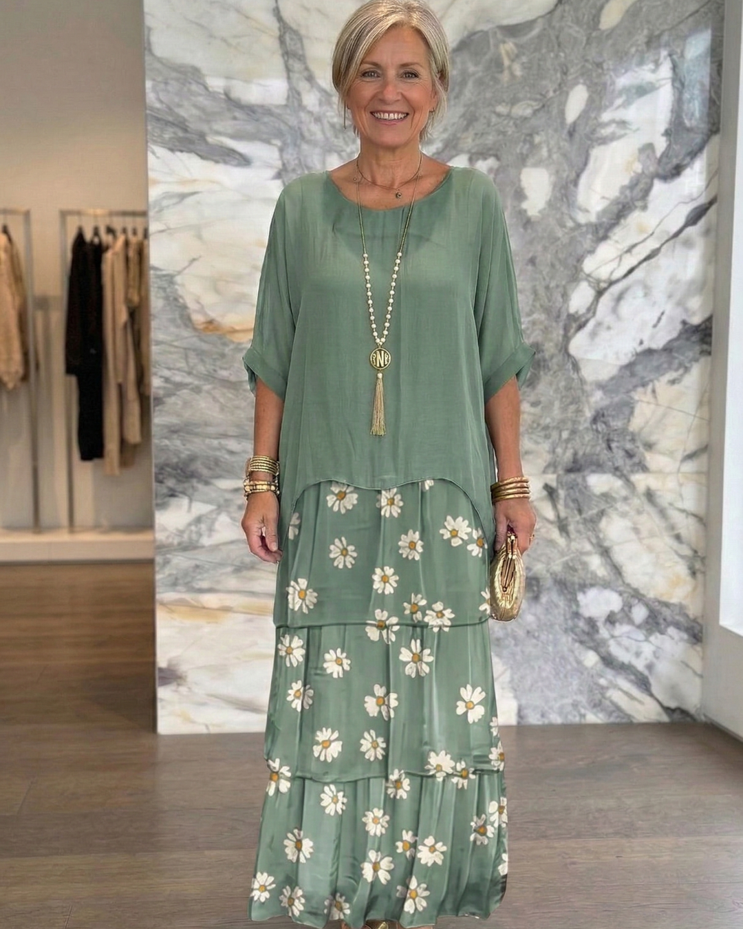 Lara | Abito Maxi Elegante Fluttuante