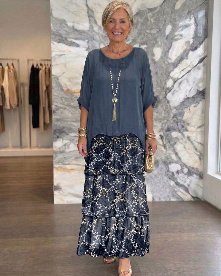 Lara | Abito Maxi Elegante Fluttuante