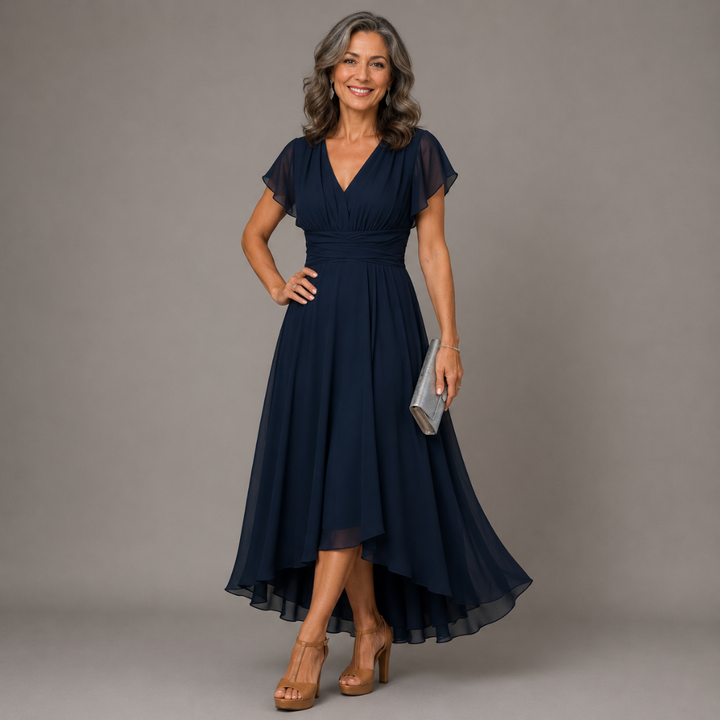Christina™ | Abito A-Line con Scollatura a V