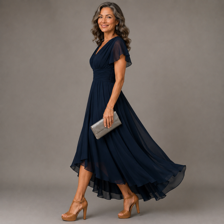 Christina™ | Abito A-Line con Scollatura a V