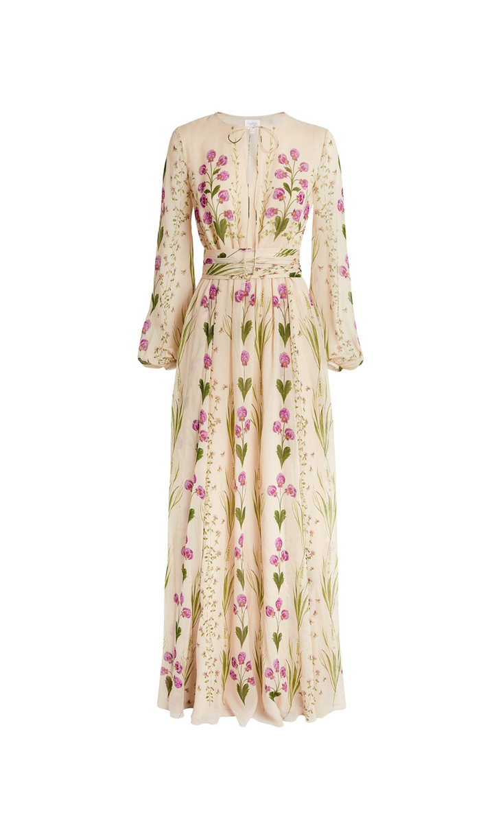FLOWING FLORAL MAXI DRESS