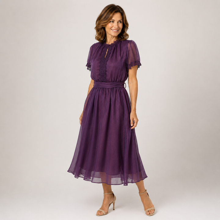Flavia | Elegant Chiffon Maxi Dress