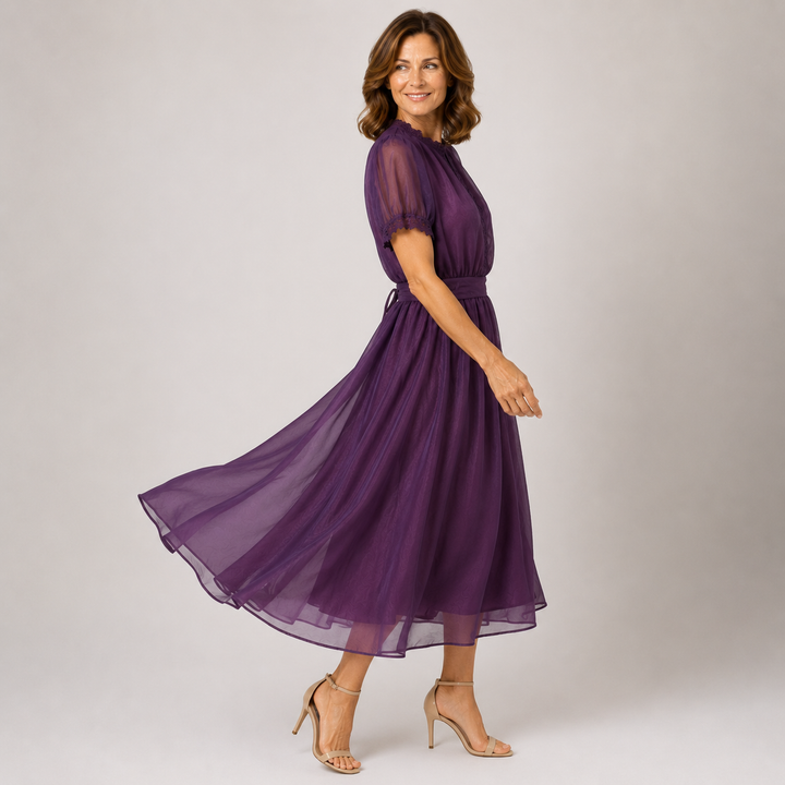 Flavia | Elegant Chiffon Maxi Dress