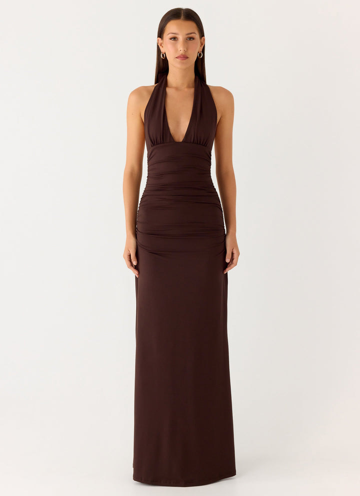 CARMEN | Maxi Dress with Gathered Waist