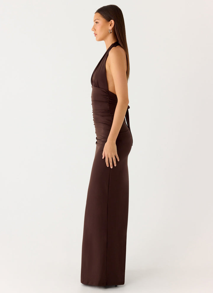 CARMEN | Maxi Dress with Gathered Waist