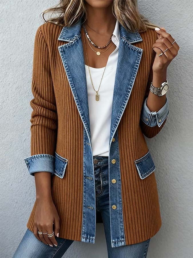 Elara | Soft Cotton Denim Jacket