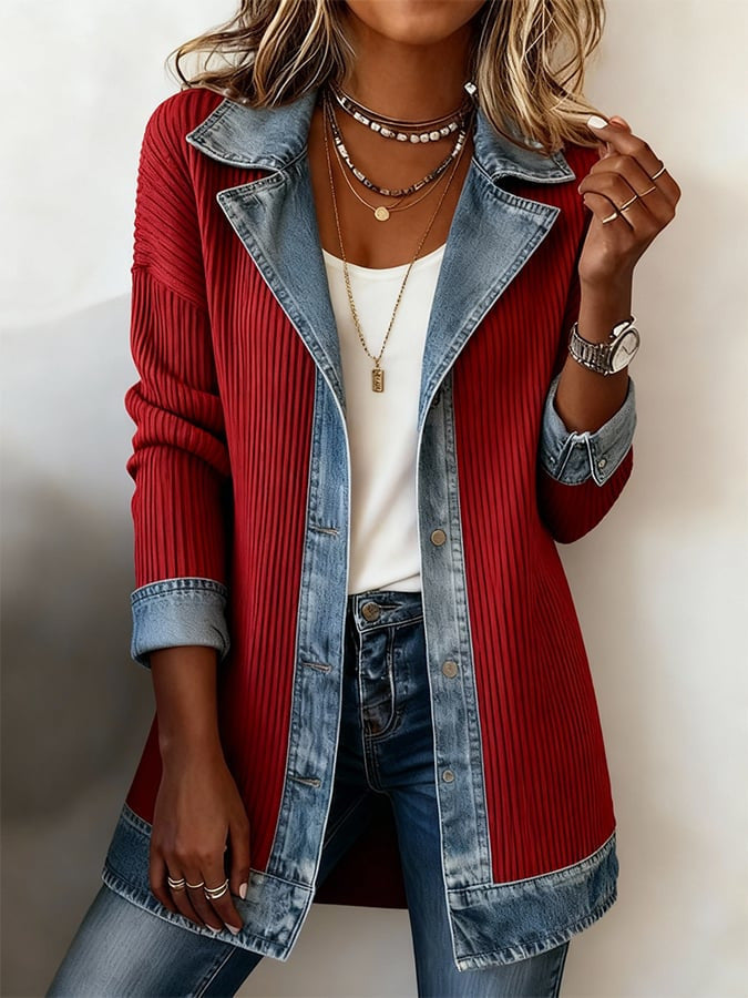 Elara | Soft Cotton Denim Jacket