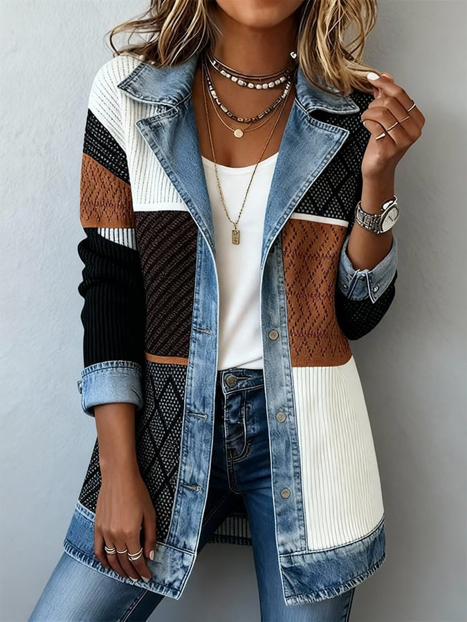 Elara | Soft Cotton Denim Jacket