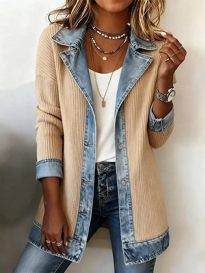Elara | Soft Cotton Denim Jacket