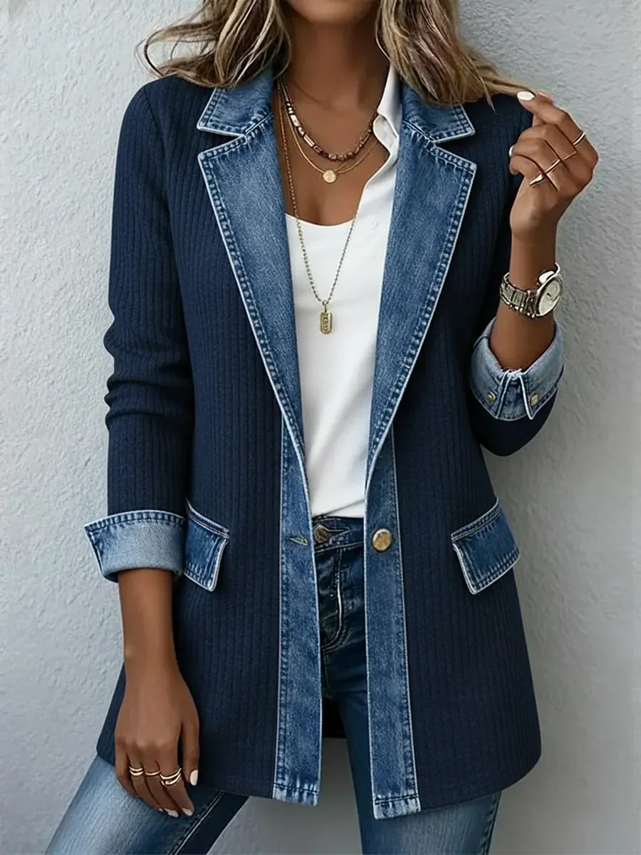 Elara | Soft Cotton Denim Jacket