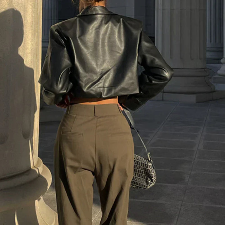 Elisa | Giacca elegante in similpelle
