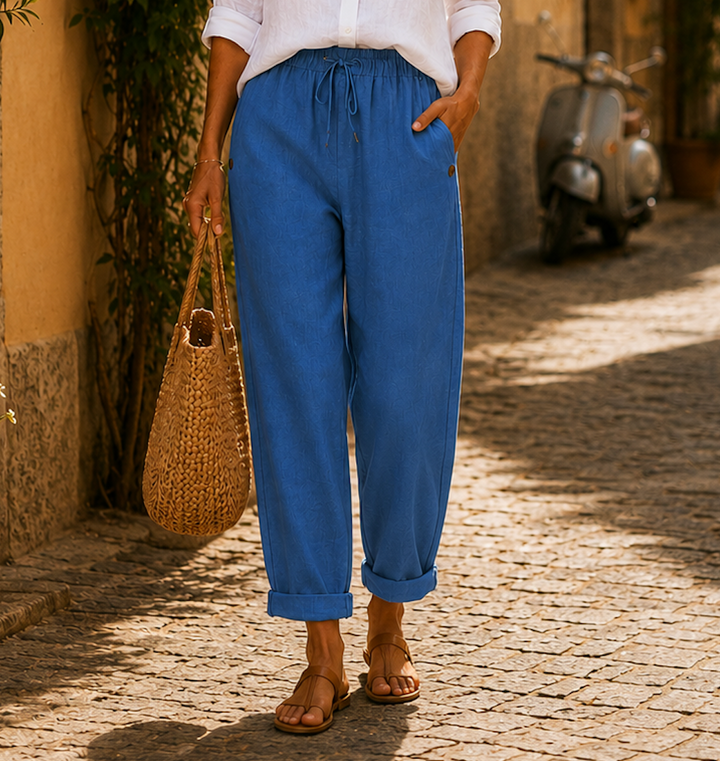 Rosa | Pantaloni in Lino Leggeri