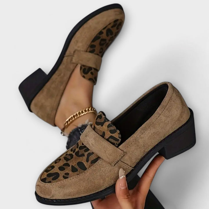 Aurora - Eleganti scarpe da donna con fantasia leopardata