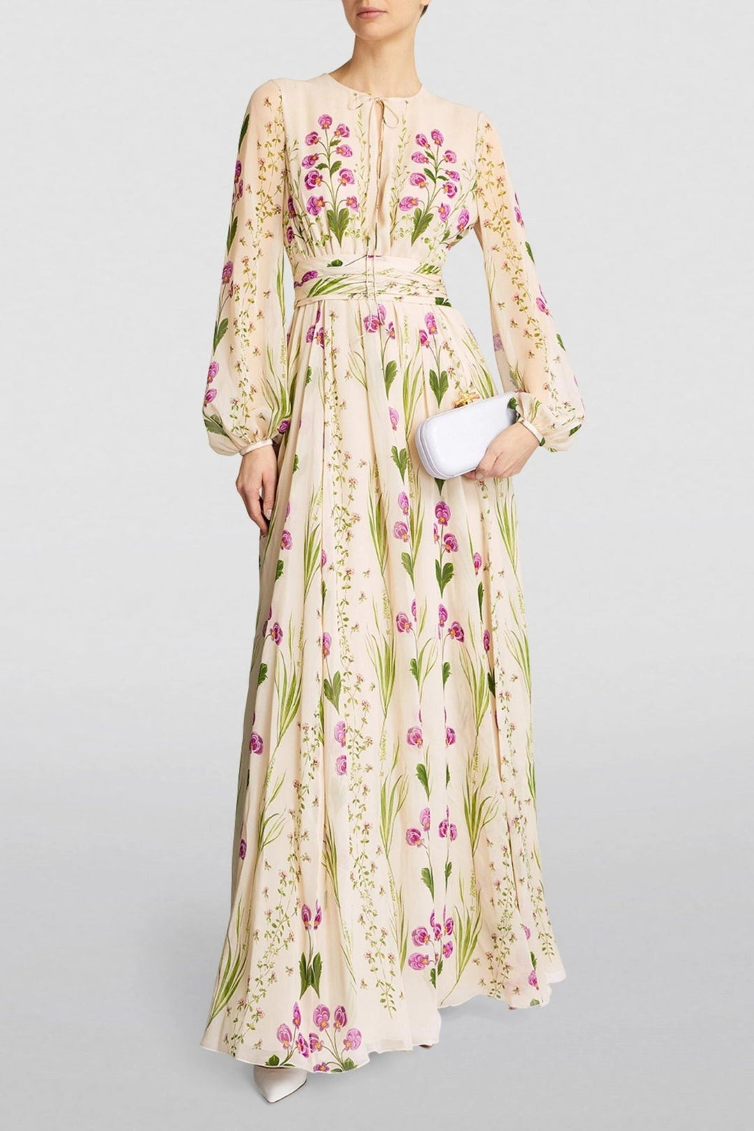 FLOWING FLORAL MAXI DRESS