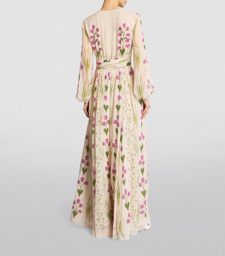 FLOWING FLORAL MAXI DRESS