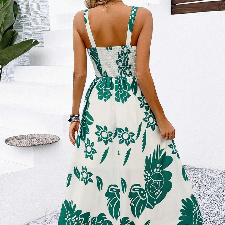 Monica - Floral Spaghetti Strap Dress