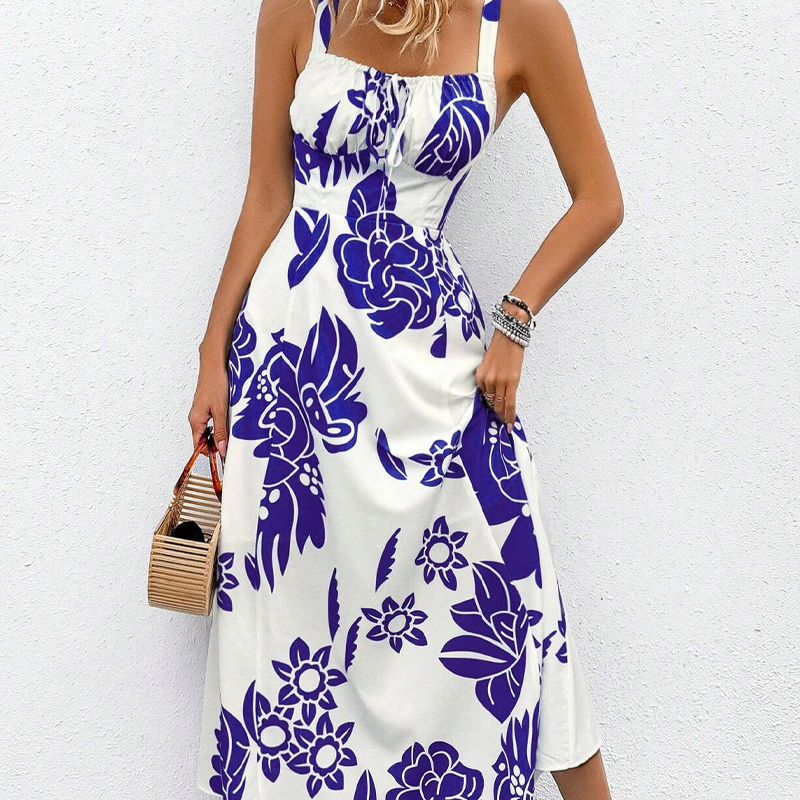 Monica - Floral Spaghetti Strap Dress
