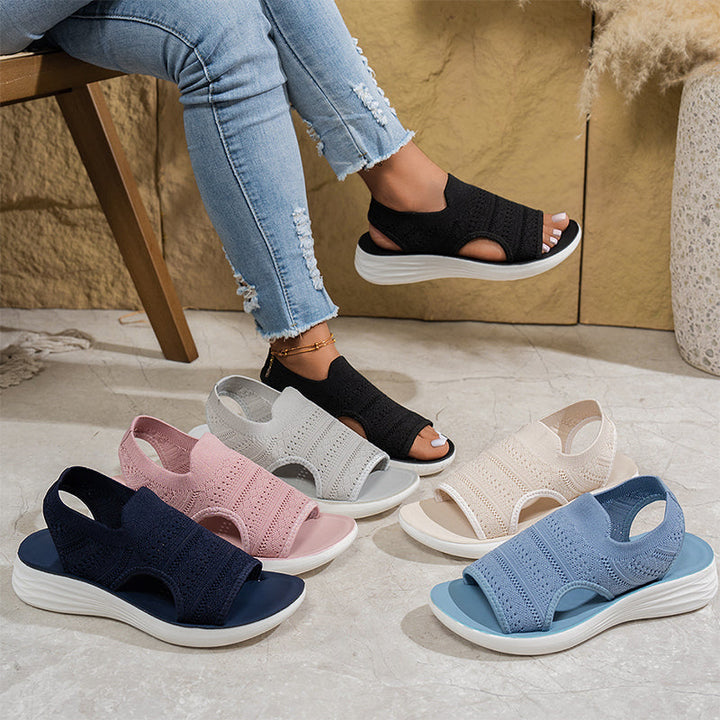 Zina - Sandali Platform Traspiranti in Maglia