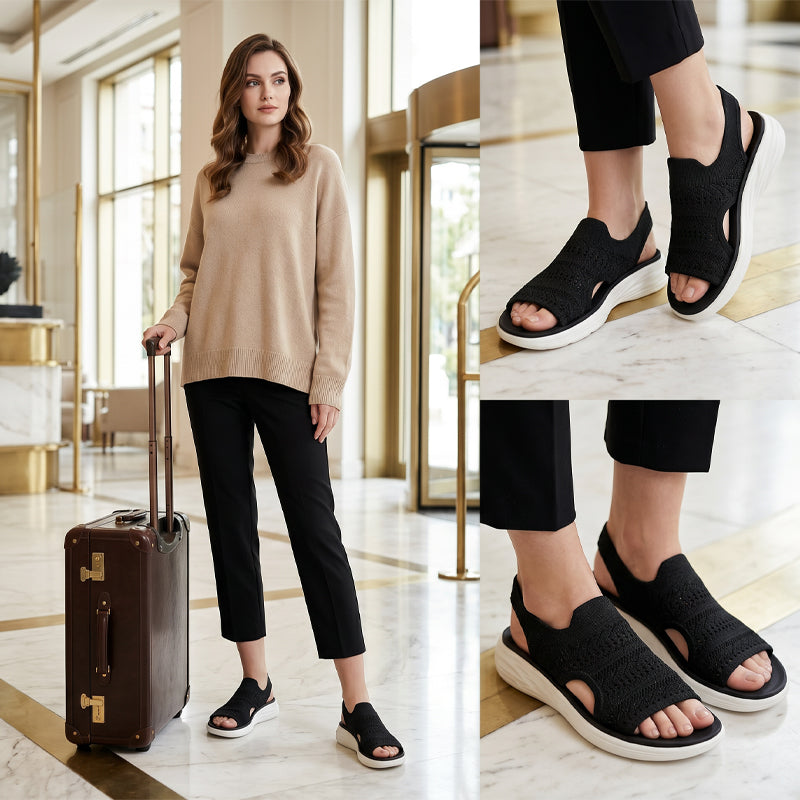 Zina - Sandali Platform Traspiranti in Maglia