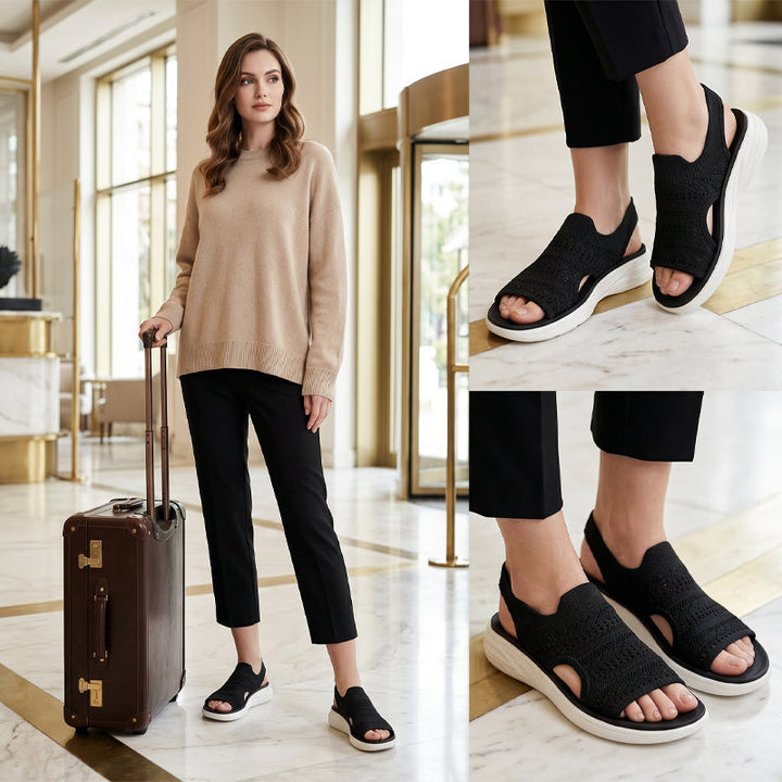 Zina - Sandali Platform Traspiranti in Maglia