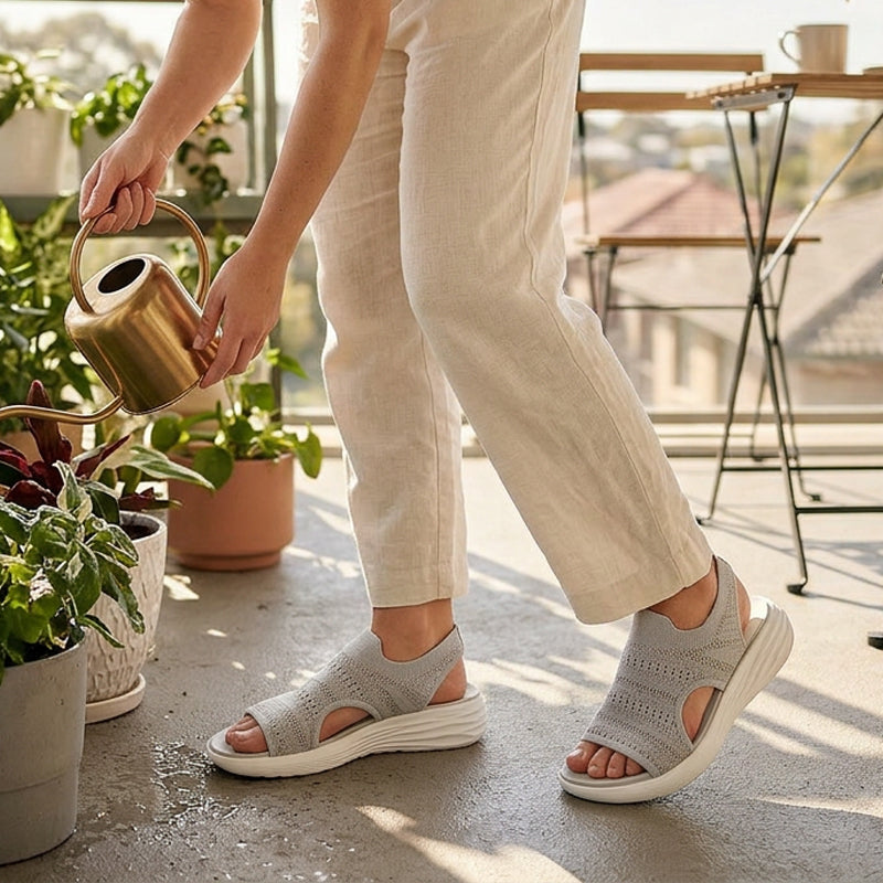 Zina - Sandali Platform Traspiranti in Maglia
