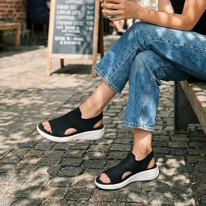 Zina - Sandali Platform Traspiranti in Maglia