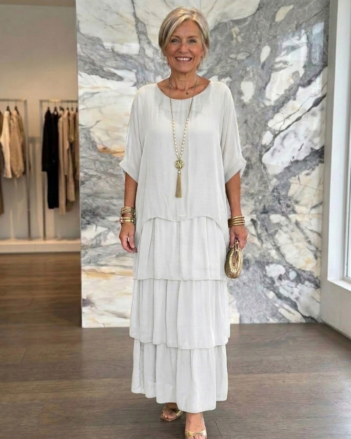 Lara | Abito Maxi Elegante Fluttuante